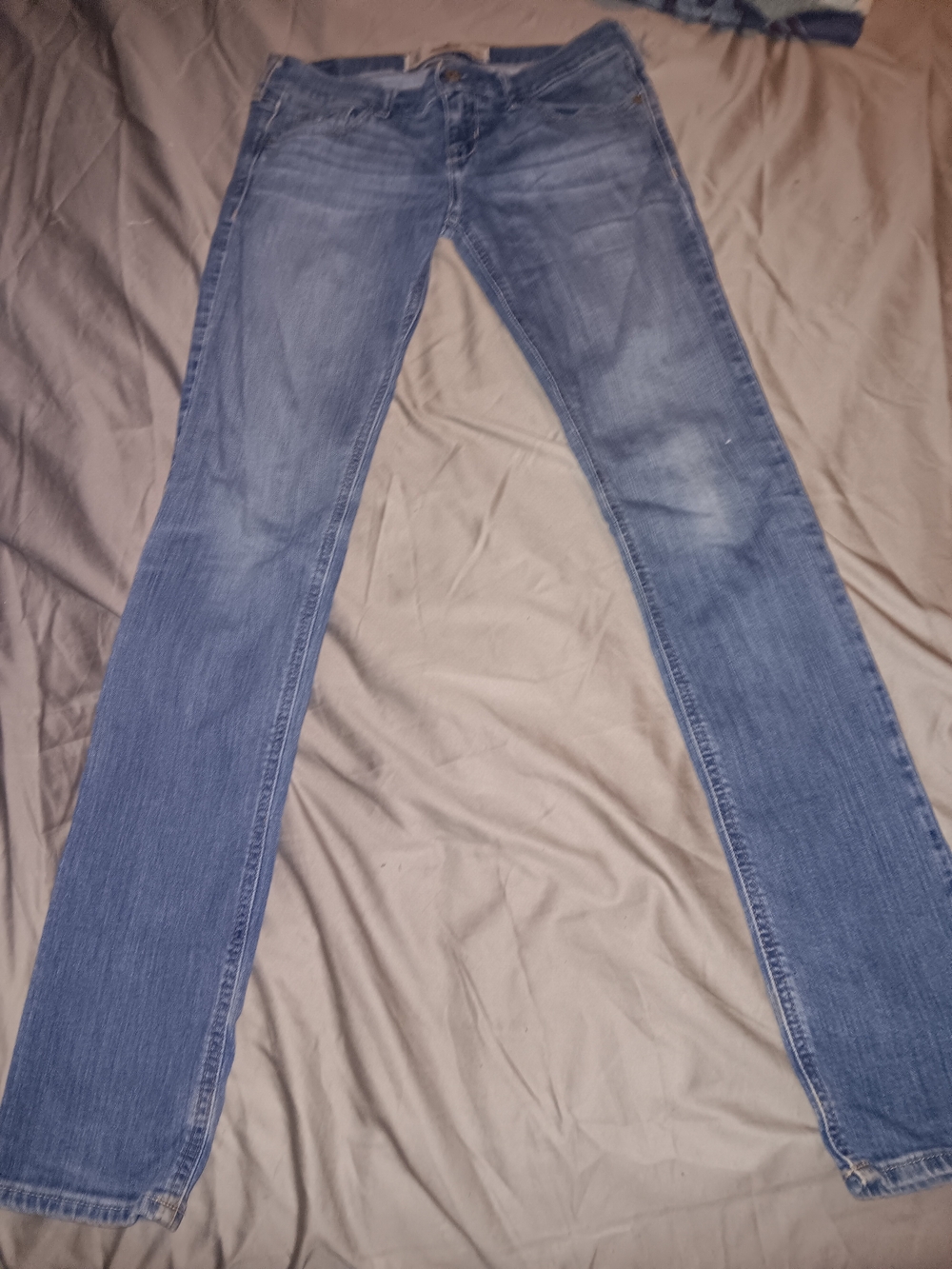 Hollister Light Blue Denim Jeans Social Stretch